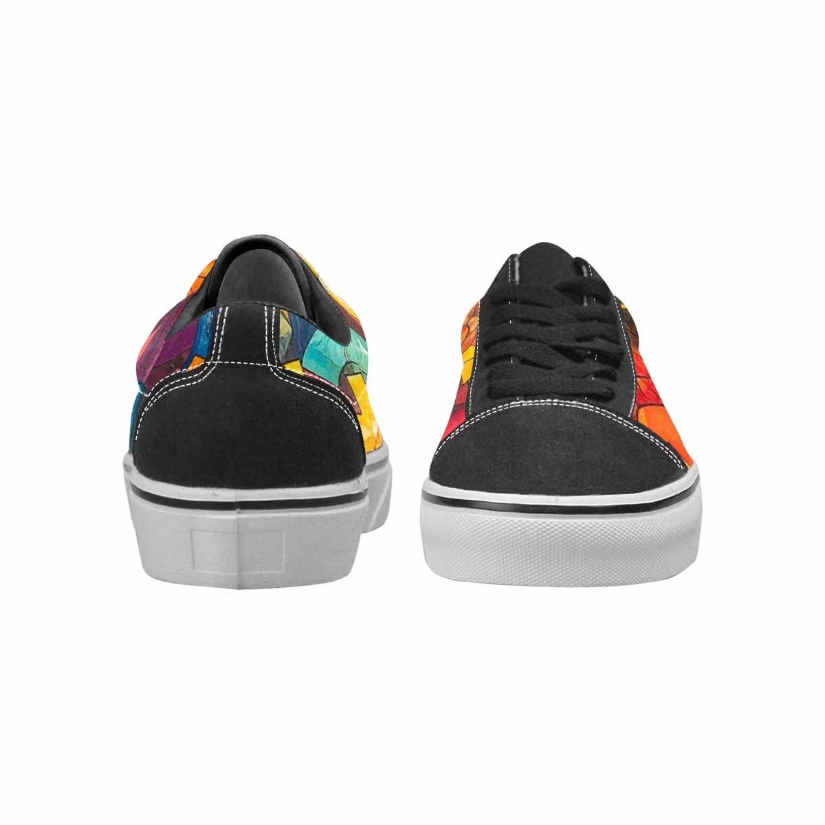 WOMEN'S Faith Cross Lace-Up Canvas Neon Fantasy Custom Shoes