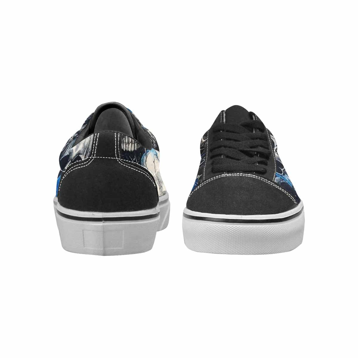 WOMEN'S Skull Roses Lace-Up Canvas Vivid Sneakers