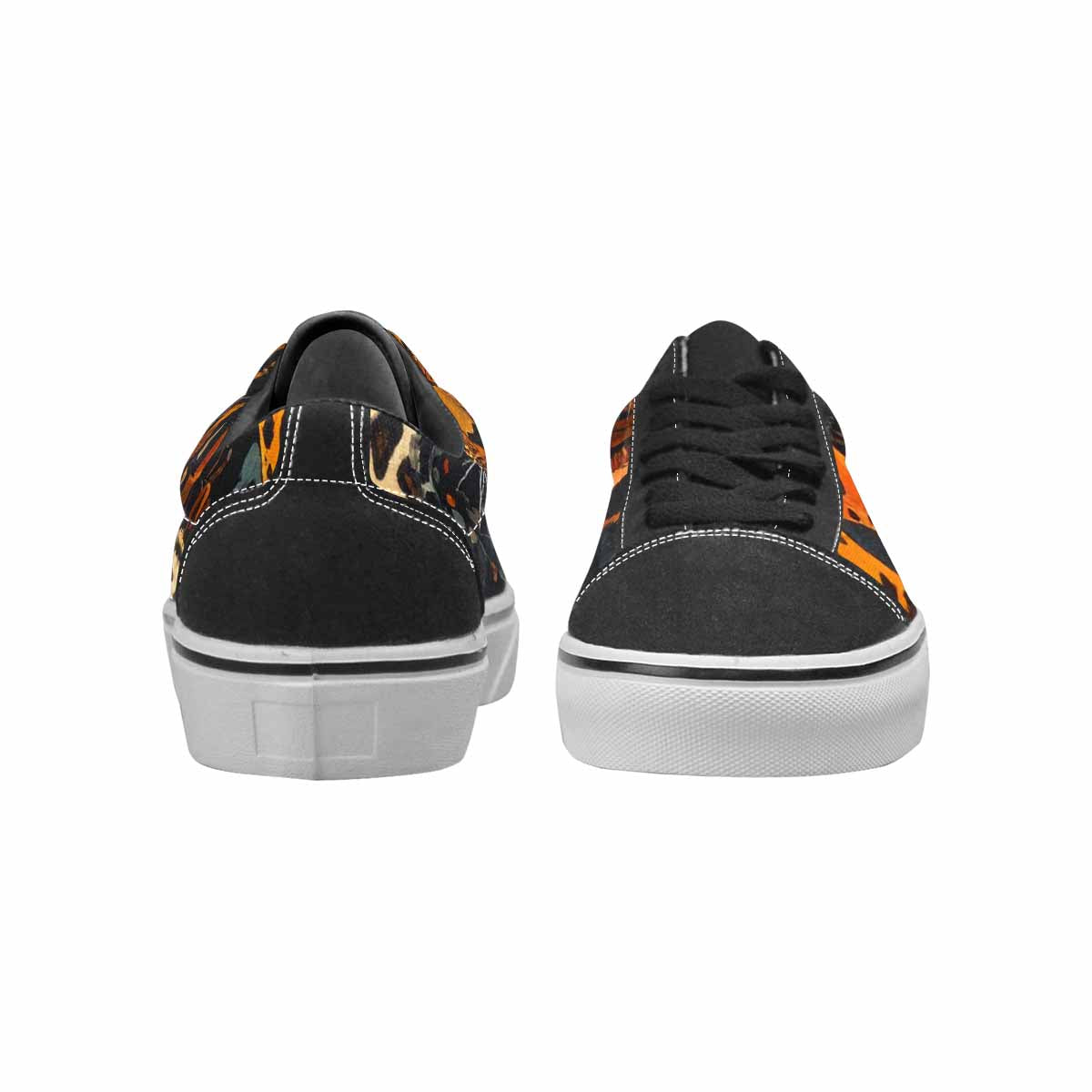 MEN'S Animal Print Canvas Lace-Up Vibrant Chaos Sneakers