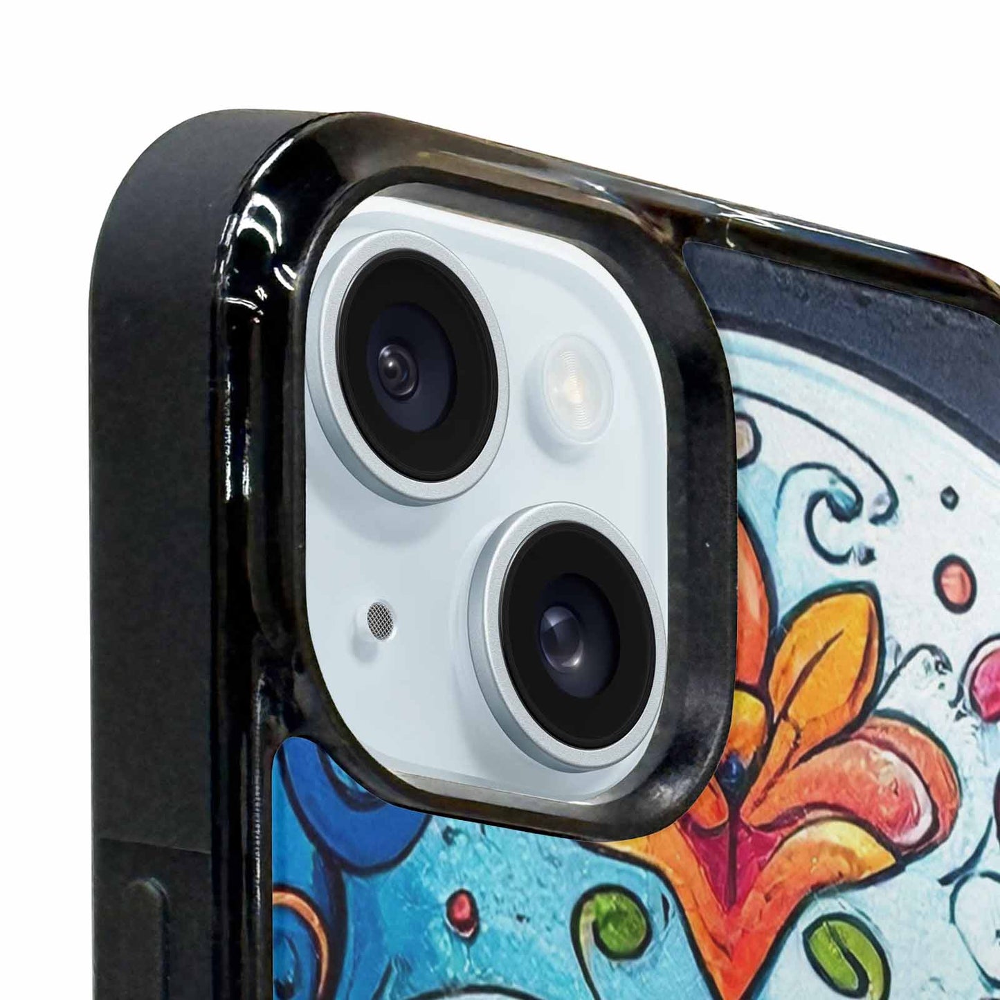 iPhone 15 Plus Case — Graffiti Skull Art Seamless Pattern Vibrant, Original Design Phone Case