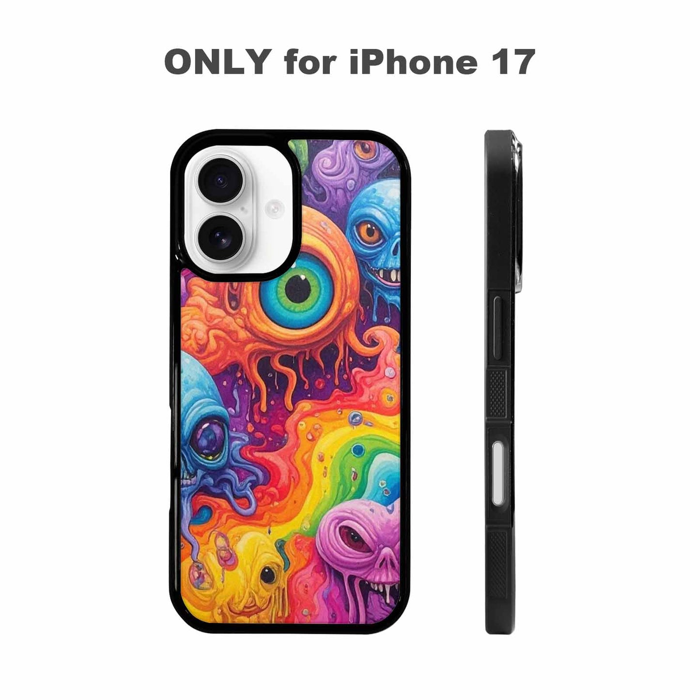 iPhone 17 Case — Aliens Tie Dyemelting Aliens Tie Dye, Custom Designed Case Cover
