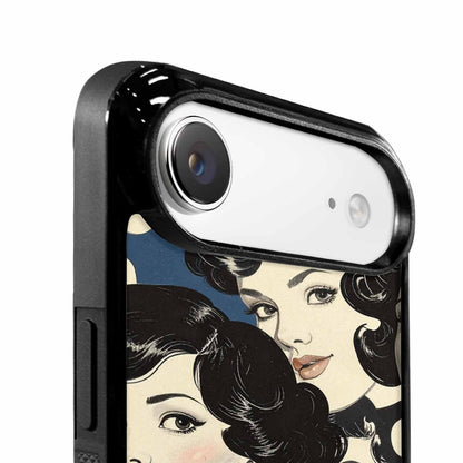 iPhone 17 Air Case — Seamless Repeating Pattern Of Overlapping Retro, Custom Art Phone Cover