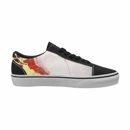 WOMEN'S Marble Vein Lace-Up Canvas Neon Fantasy Custom Shoes