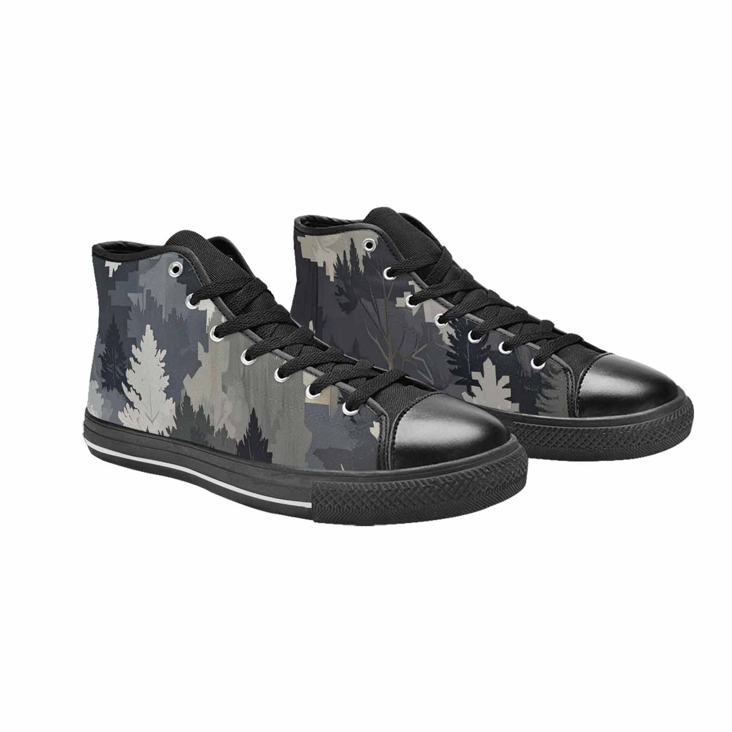 MEN'S Military Camouflage Blotch High Top Canvas Vivid Sneakers