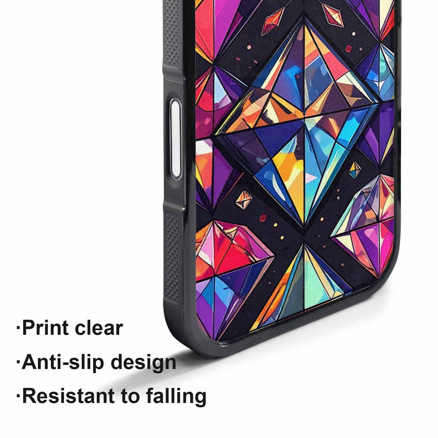 iPhone 17 Air Case — Foil Optical Illusion Op Original Art, Custom Print Case Cover