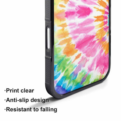 iPhone 17 Pro Case — Tie Dye Rainbow Twist Custom Tie, Custom Art Phone Cover