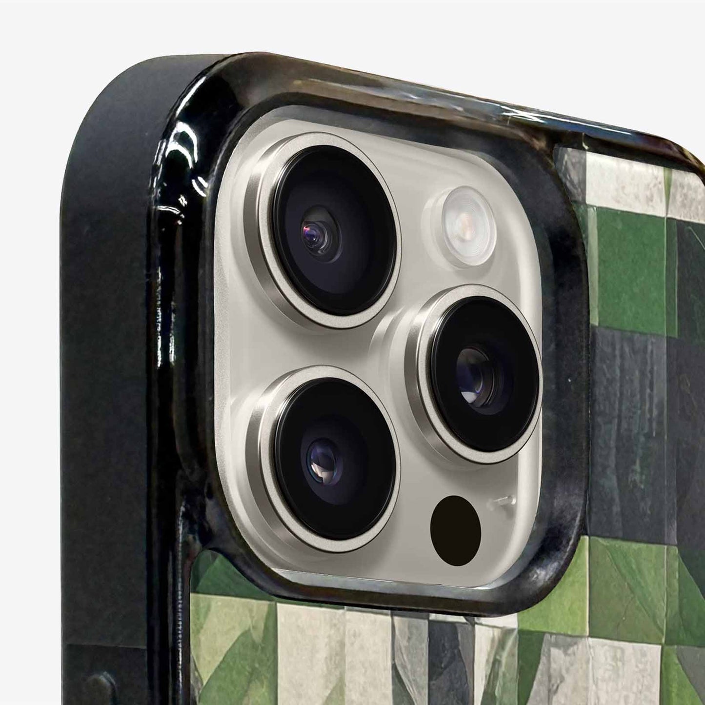iPhone 15 Pro Max Case — Aromantic Flag Color Theme Small Rainbow, Unique Phone Case Design