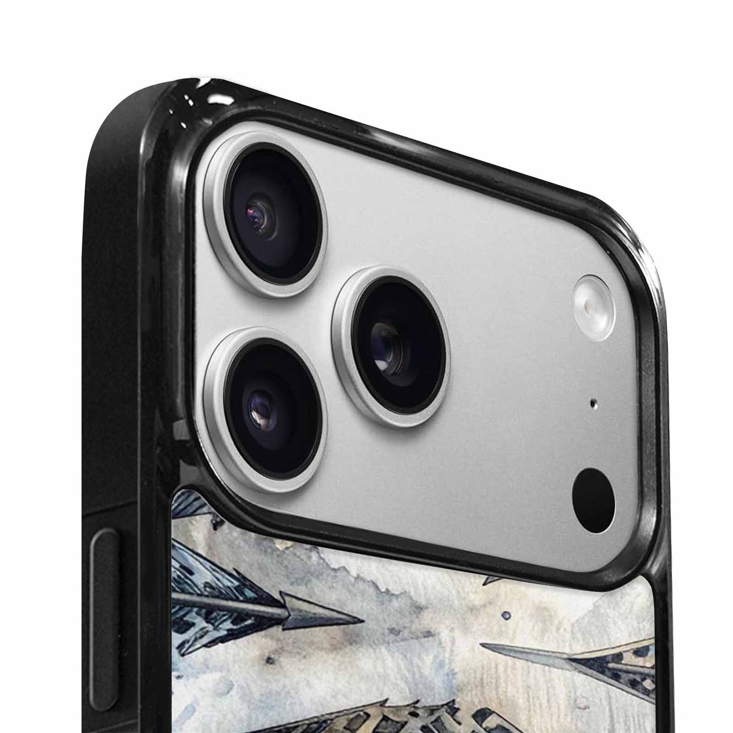 iPhone 17 Pro Case — Iridescent Leopard Print Arrow Animal Print, Custom Designed Case Cover