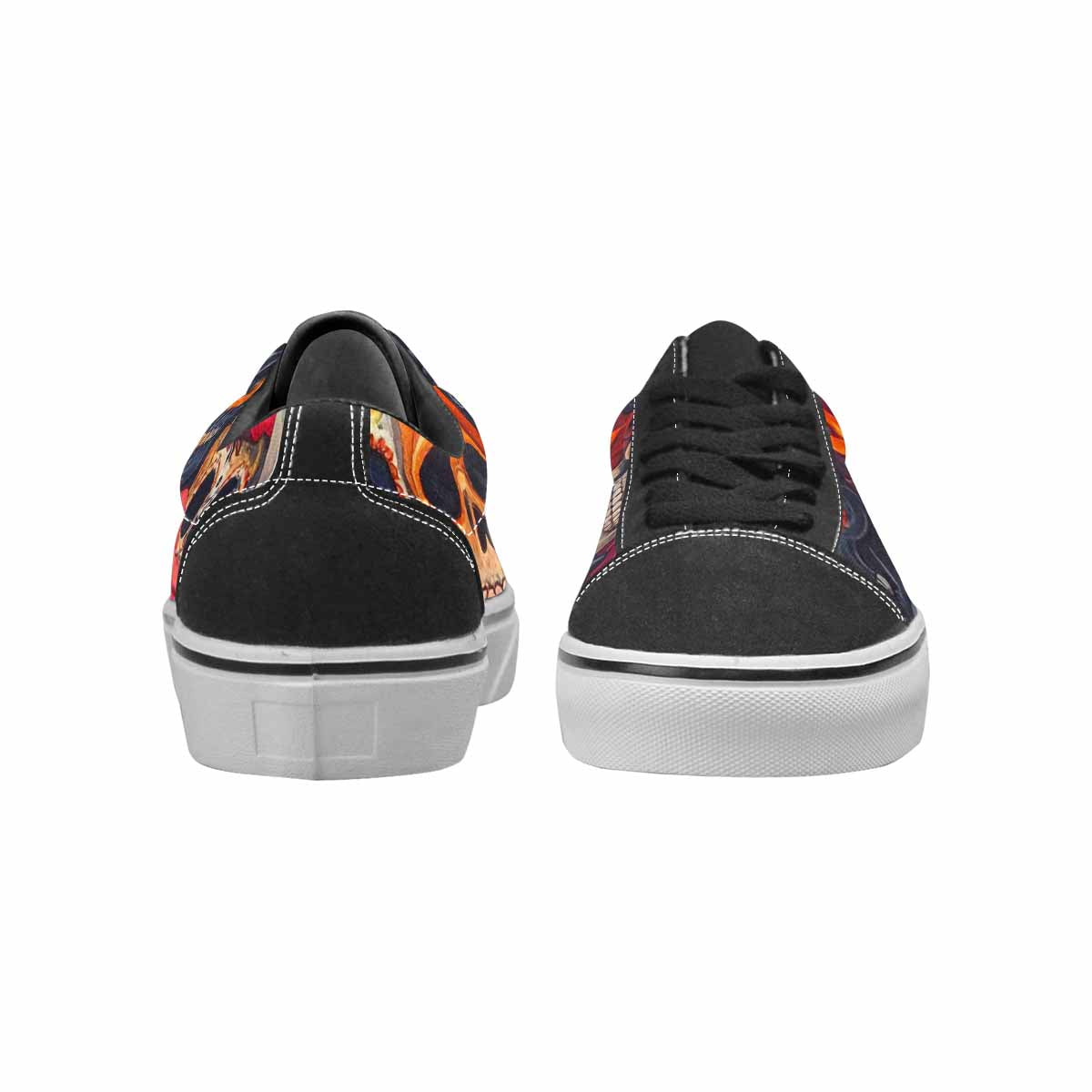 MEN'S Skull Canvas Lace-Up Aesthetic Custom Shoes