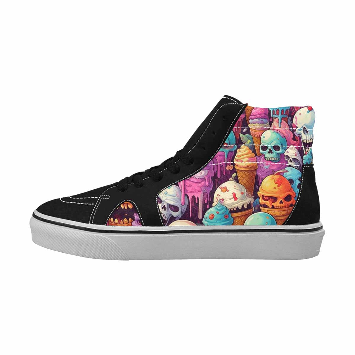 MEN'S Skulls High Top Canvas Boutique Aesthetic Customized Sneakers