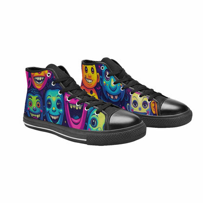 MEN'S Funny Looking Cartoon High Top Canvas Aesthetic Shoes