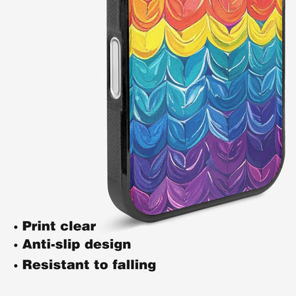 iPhone 16 Plus Case — Pansexual Flag Color Theme Small Rainbow, Customized Protective Case