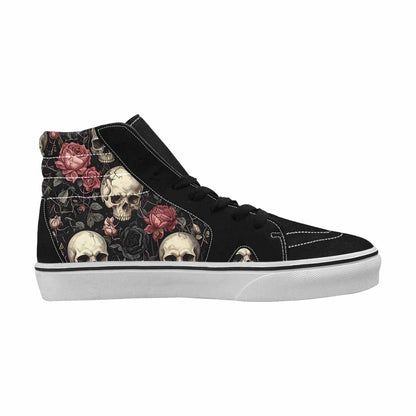 WOMEN'S Skulls - Roses High Top Canvas Y2K Custom Shoes