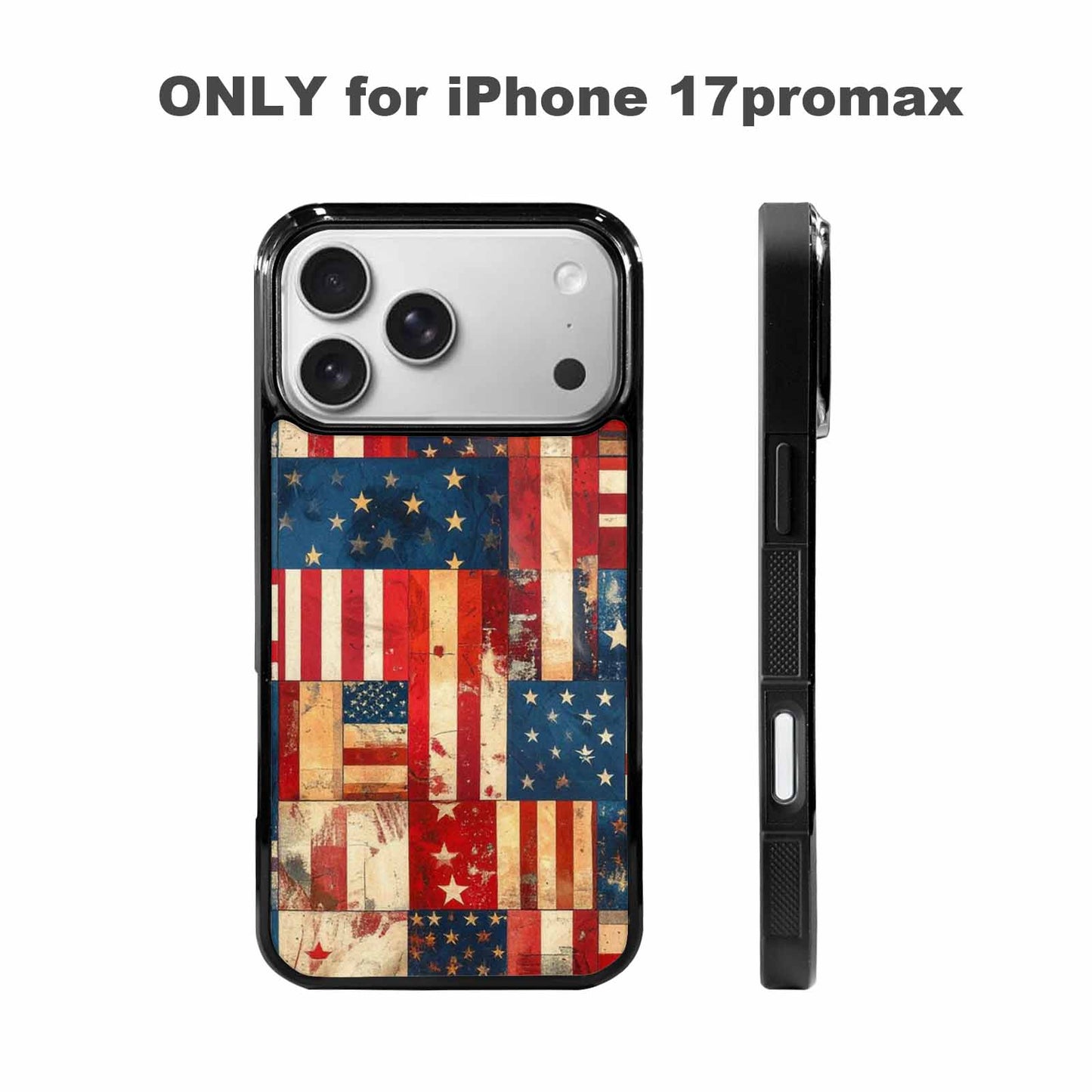 iPhone 17 Pro Max Case — Small American Flag Stars Galaxy Space, Custom Designed Case Cover