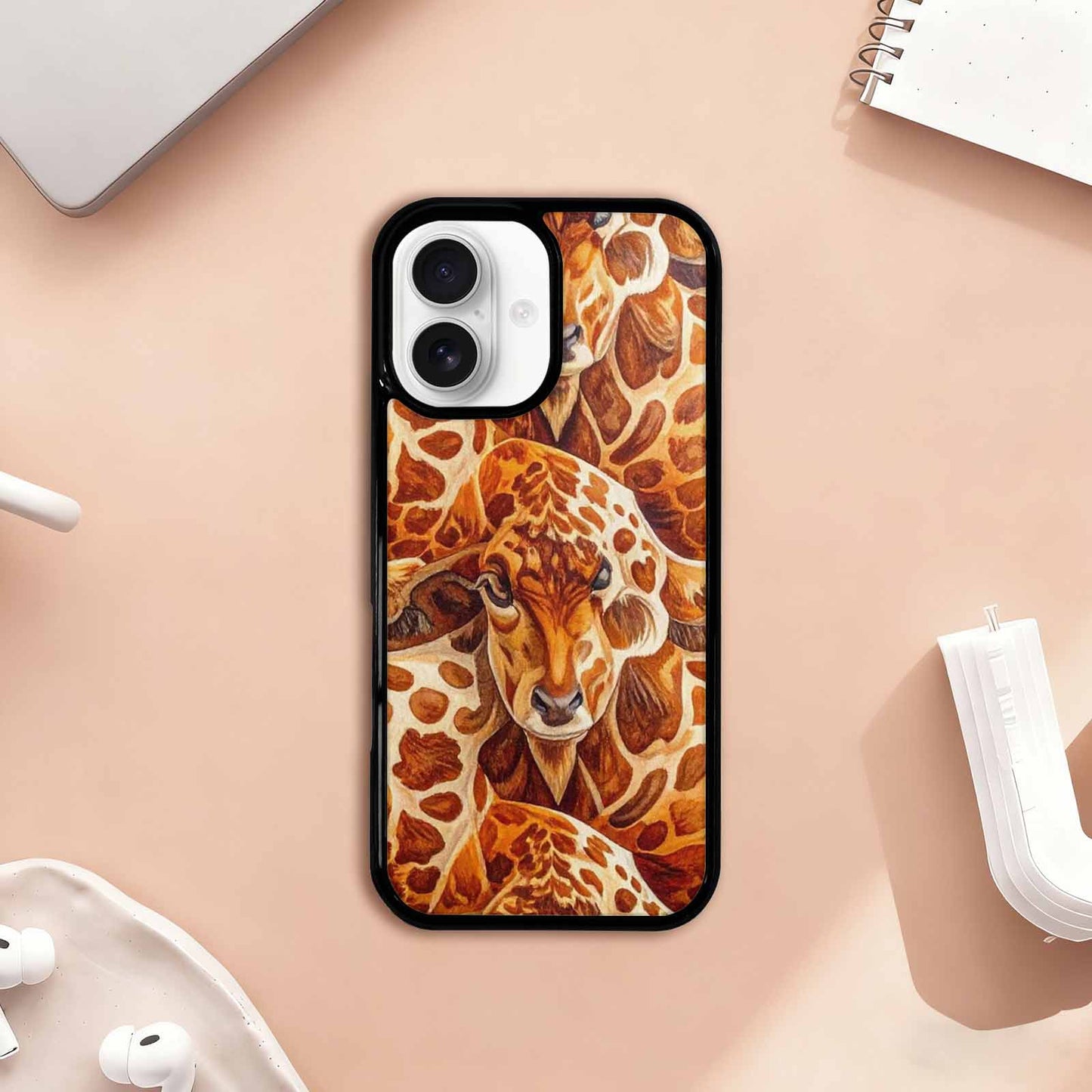 iPhone 17 Case — Small Cow Animal Print Animal Print, Custom Art Phone Cover