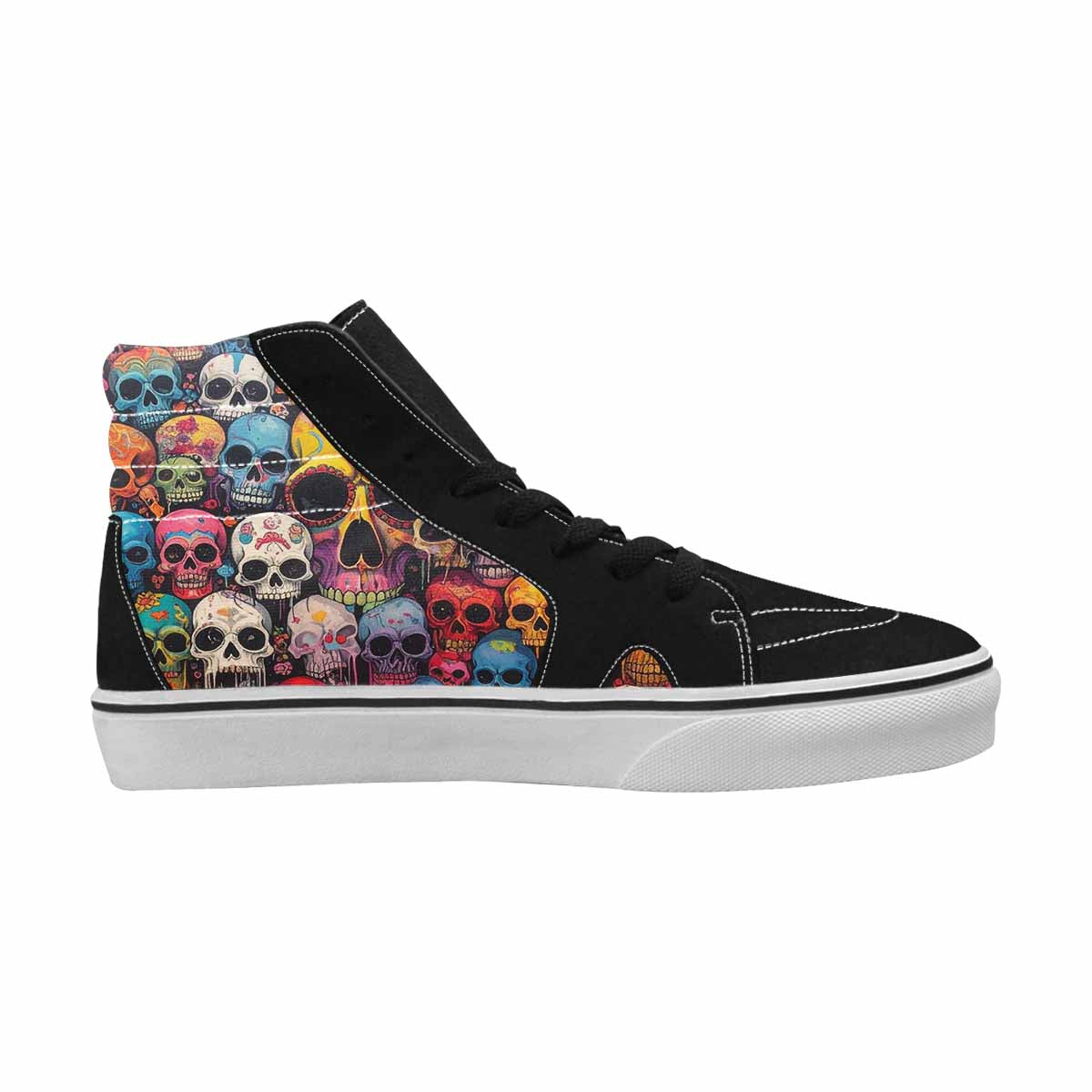 MEN'S Skulls (general) Skulls High Top Canvas Dreamcore Custom Shoes