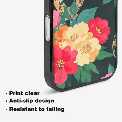 iPhone 16 Plus Case — Floral Snake Print, Customized Protective Case