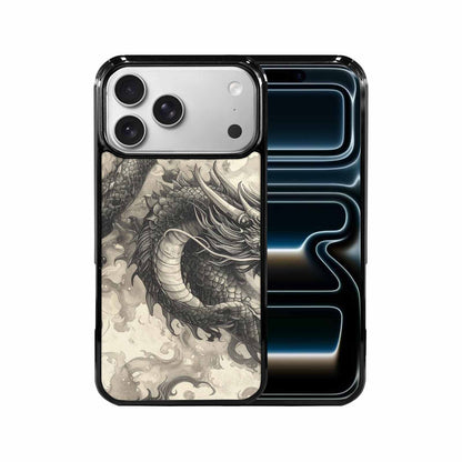 iPhone 17 Pro Max Case — Retro Dragons Flame Retro Vintage, Original Design Phone Case