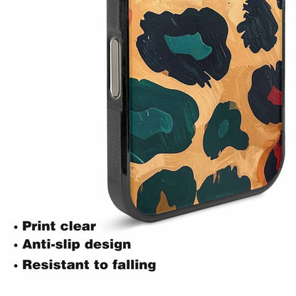 iPhone 16 Pro Case — Leopard Wallpaper Print, Personalized Phone Case