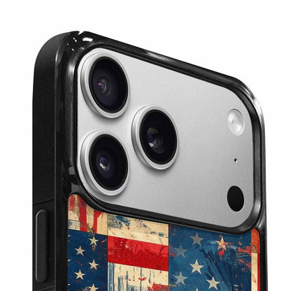 iPhone 17 Pro Max Case — Small American Flag Stars Galaxy Space, Custom Art Phone Cover