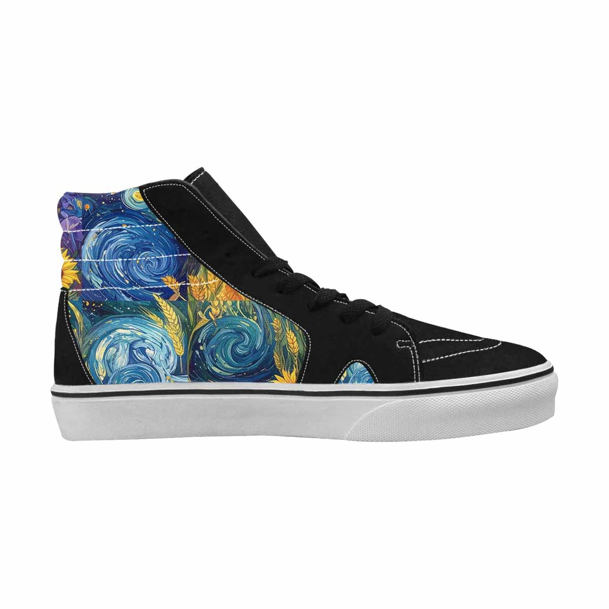 MEN'S Blend All Versions High Top Canvas Wallpaper Art Sneakers