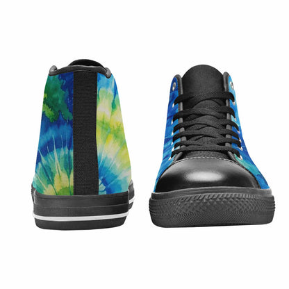 MEN'S Tie Dye Swirl High Top Canvas Y2K Shoes