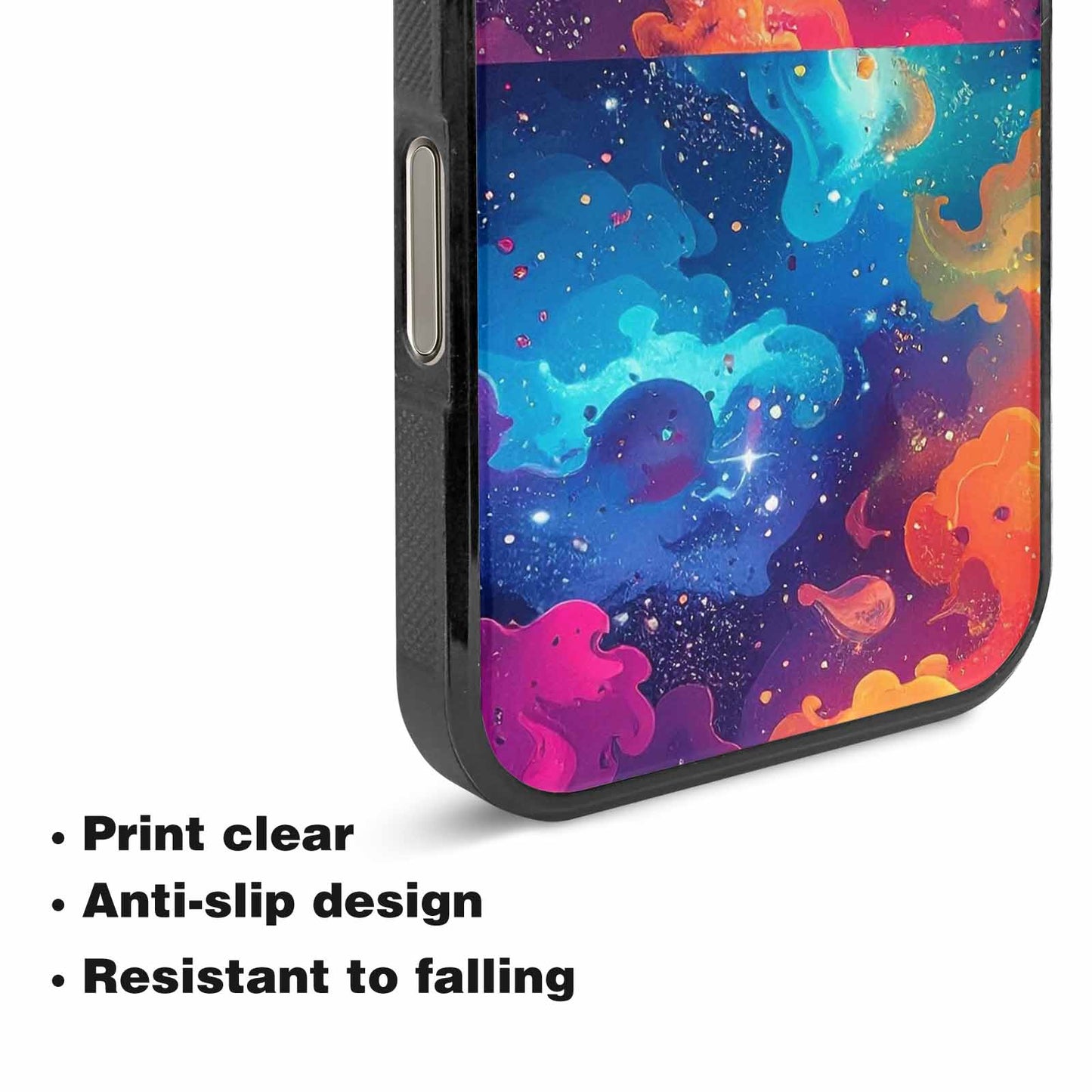 iPhone 16 Pro Max Case — Cosmic Creature And Object Mashup Pattern, Custom Designed Case Cover