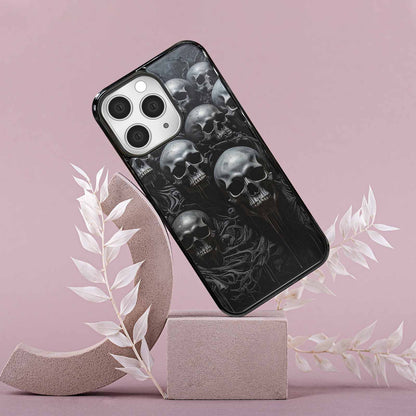 iPhone 15 Pro Max Case — Grey Dark Black And Grey Tones, Personalized Phone Case