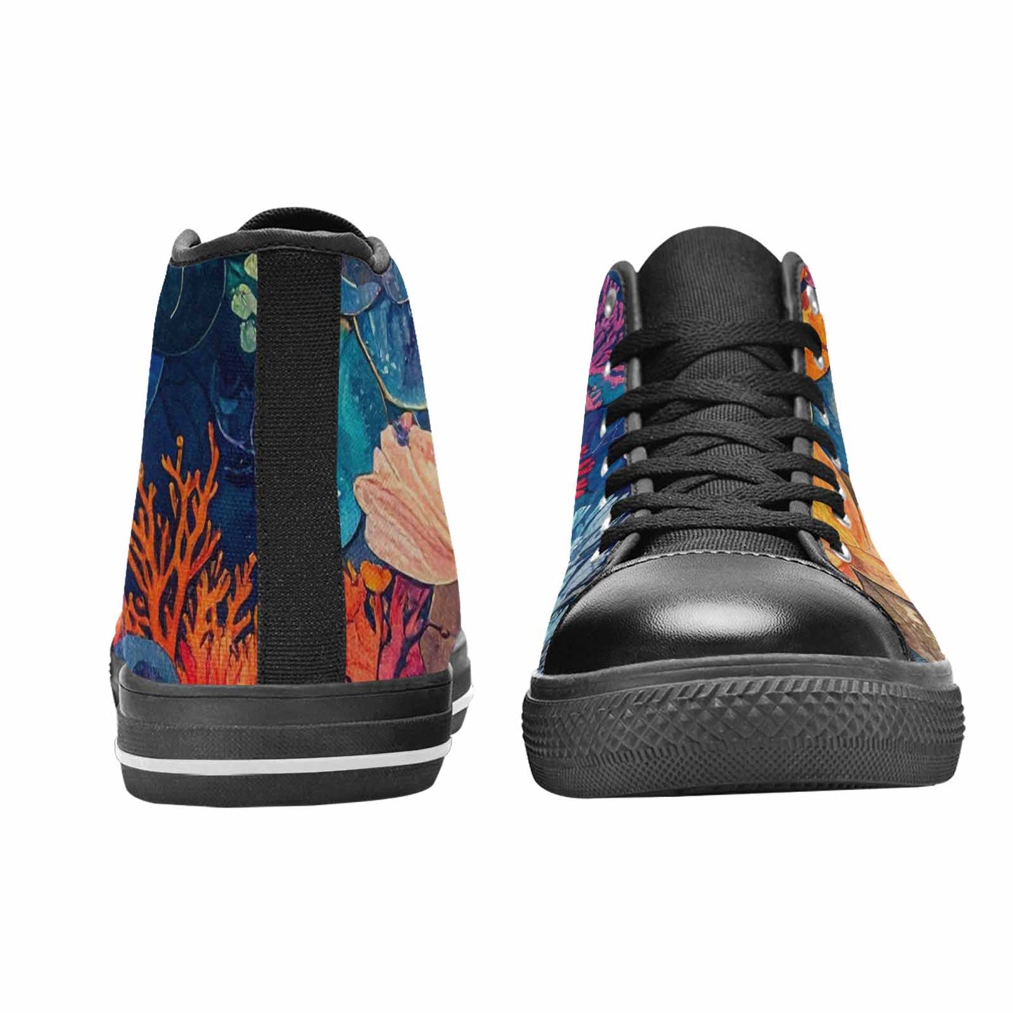 MEN'S Fish Scale Coral High Top Canvas Aesthetic Shoes