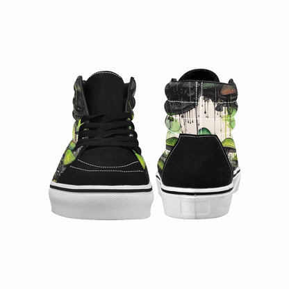 MEN'S Rainbow Drip Mushrooms High Top Canvas Grunge Custom Shoes