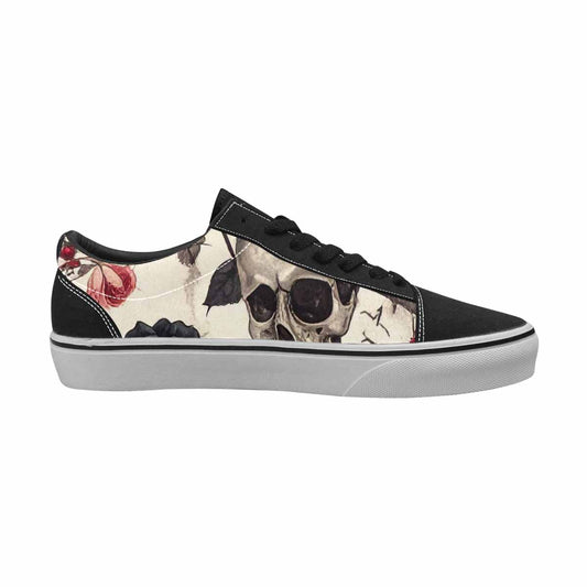 MEN'S Skulls - Roses Canvas Lace-Up Dark Academia Sneakers