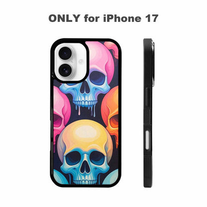 iPhone 17 Case — Dripping Candy Skulls Gothic Skulls, Custom Made Phone Cover