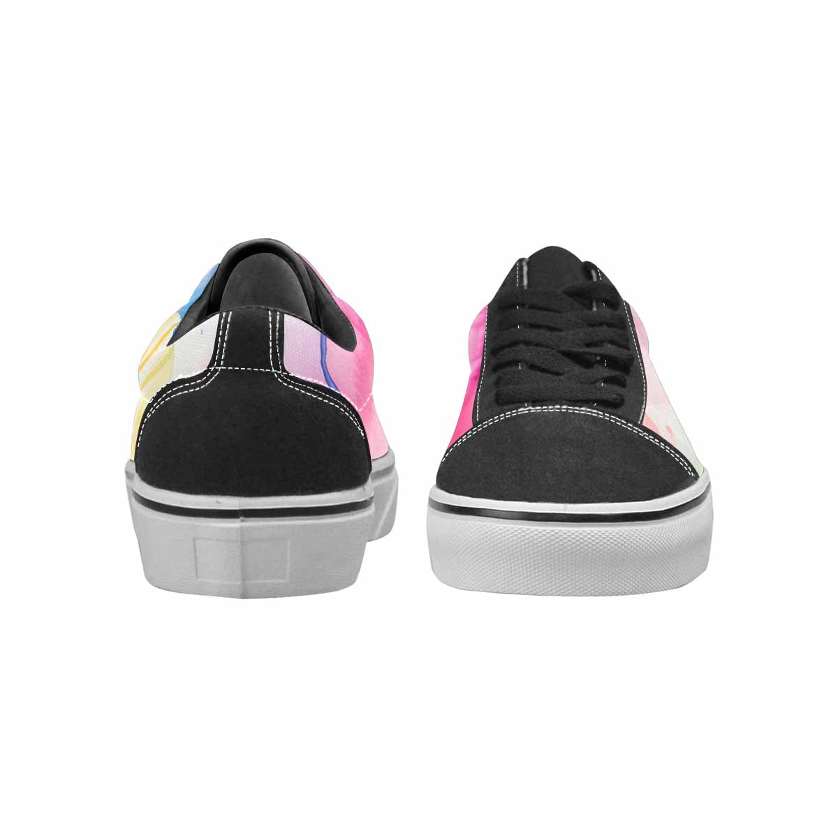 MEN'S Dripping Tie Dye Spiral Canvas Lace-Up Grunge Custom Shoes