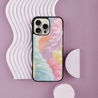 iPhone 16 Pro Max Case — Zebra Pastel Rainbow, Custom Printed Phone Case