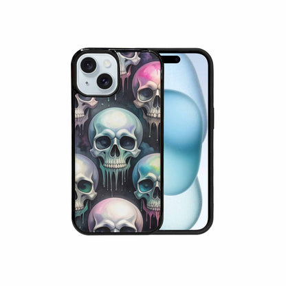 iPhone 15 Case — Dark Black And White Color Tone, Custom Art Phone Cover
