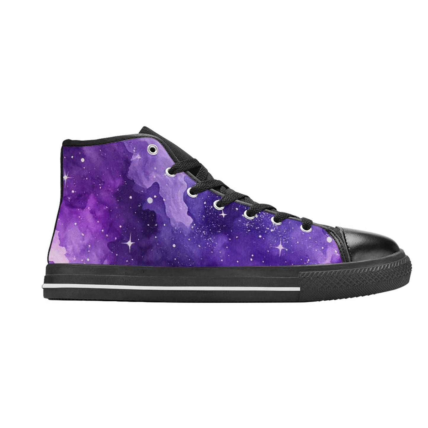 MEN'S Galaxy Art - High Top Canvas Grunge Custom Shoes