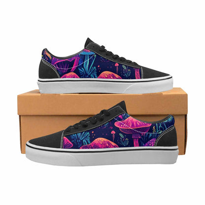 WOMEN'S Psychedelic Mushroom Canvas Lace-Up Cottagecore Shoes