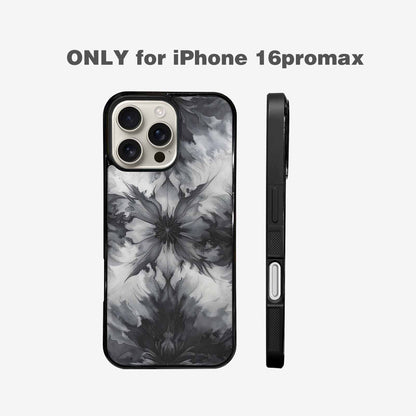 iPhone 16 Pro Max Case — Tie Dye Black And Gray Blended, Custom Printed Phone Case