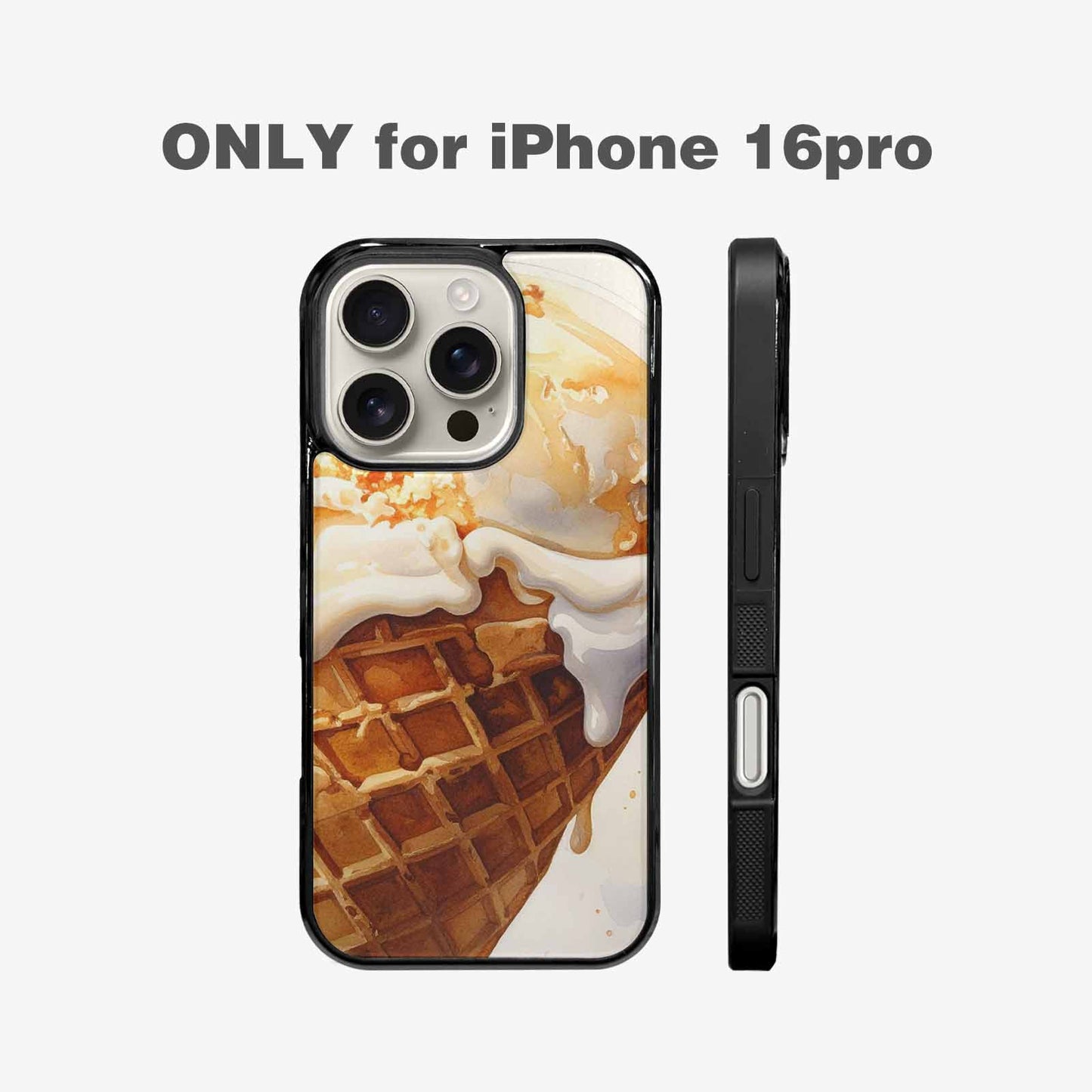 iPhone 16 Pro Case — Extreme Close Up Shot Only Drippig, Custom Printed Phone Case