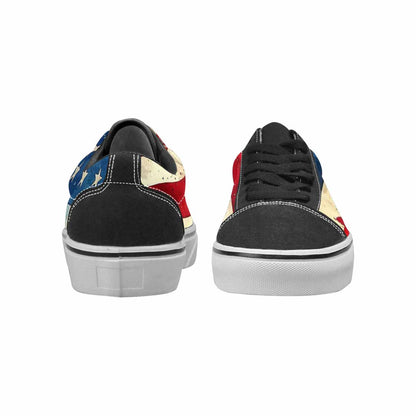 MEN'S American Flag Stars Canvas Lace-Up Wallpaper Art Custom Shoes