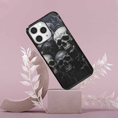 iPhone 15 Pro Max Case — Grey Dark Black And Grey Tones, Custom Phone Case