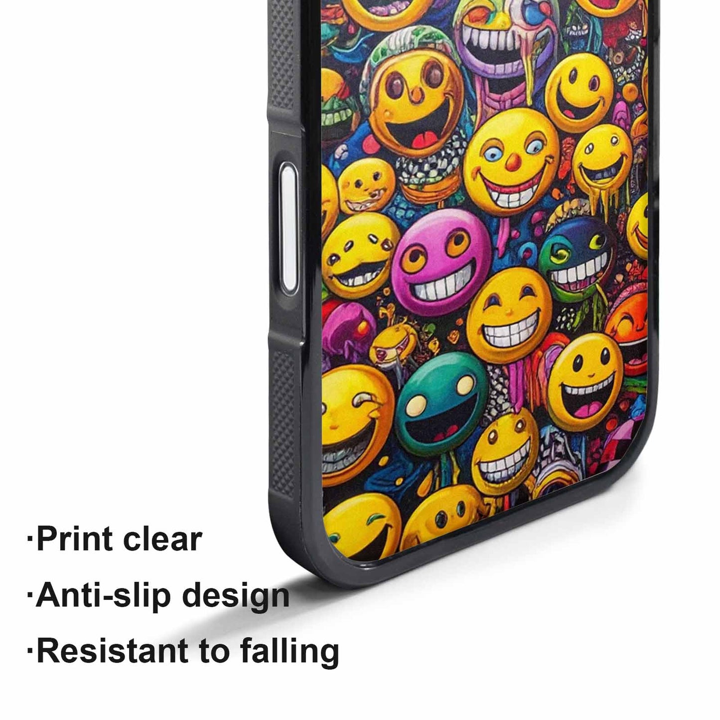 iPhone 17 Air Case — Small Yellow Smiley Face Acid Original, Unique Phone Case Design