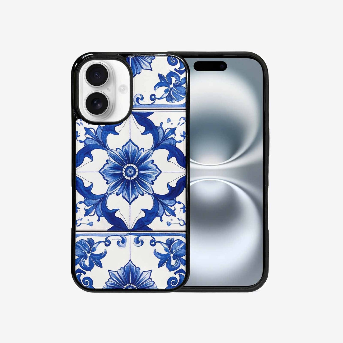 iPhone 16 Case — Talavera Tile Floral Custom, Custom Art Phone Cover