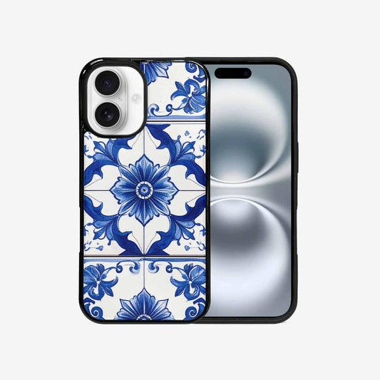 iPhone 16 Case — Talavera Tile Floral Custom, Custom Art Phone Cover