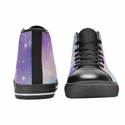 WOMEN'S Galaxy Art - High Top Canvas Wallpaper Art Sneakers