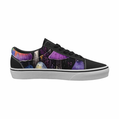 WOMEN'S Rainbow Drip Mushrooms Lace-Up Canvas Y2K Custom Shoes