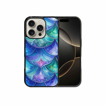 iPhone 16 Pro Case — Mermaid Scale Art Pattern, Custom Phone Case
