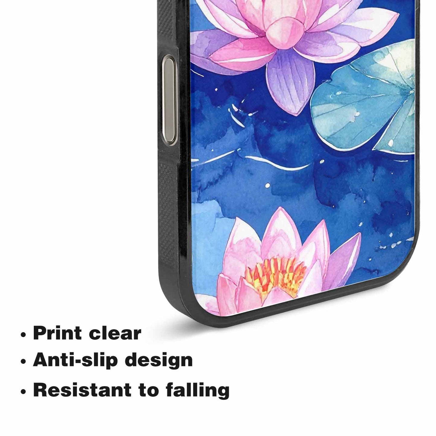 iPhone 15 Pro Max Case — Monet Water Lilies Painting Pattern, Original Design Phone Case