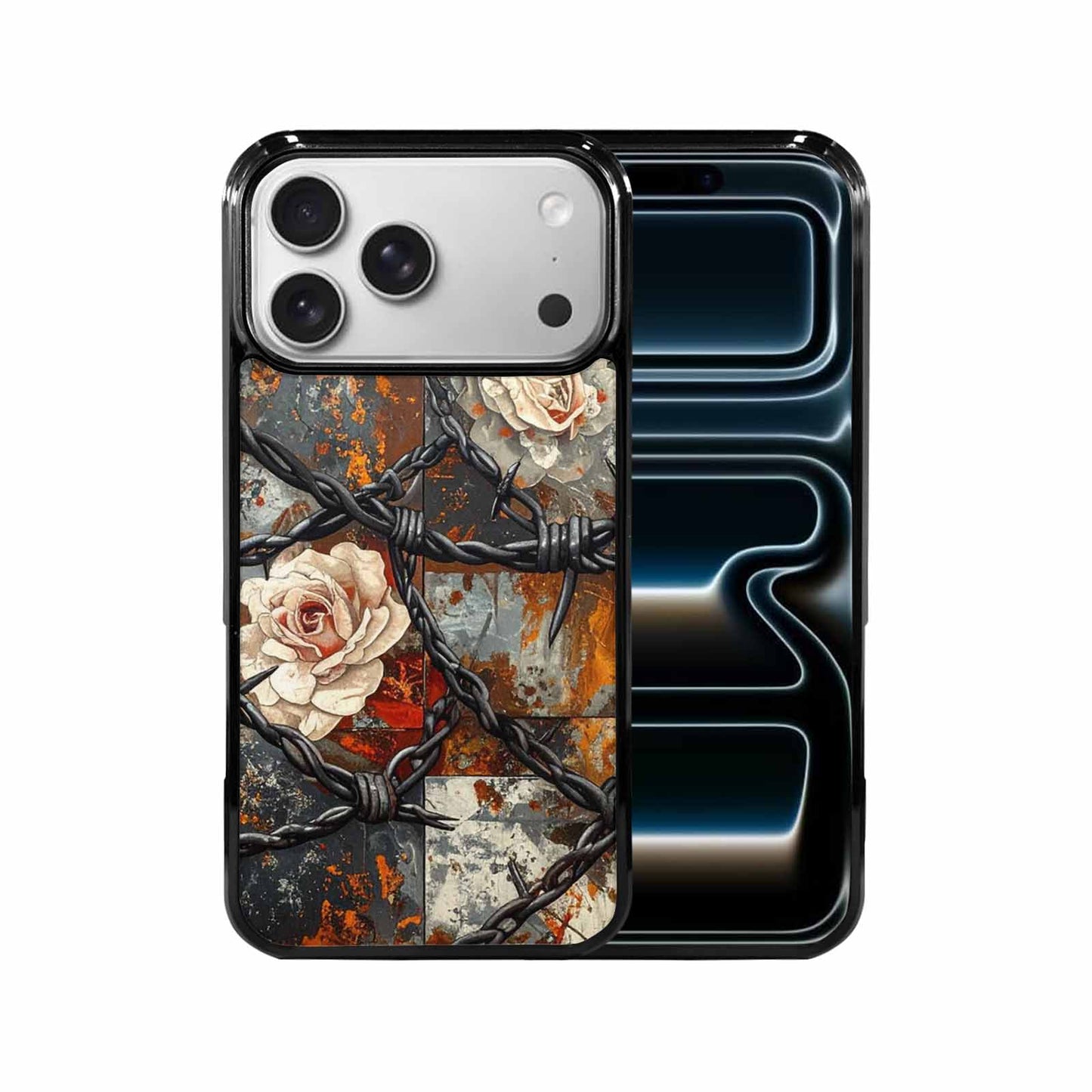 iPhone 17 Pro Max Case — Small Barbed Wire And Original Art, Custom Printed Phone Case