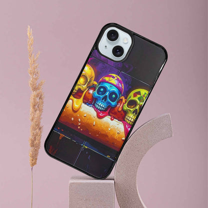 iPhone 15 Plus Case — Toxic Skeleton Hot Dog Eye Small, Custom Designed Case Cover